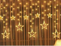 Světelný řetěz LED Hvězdy 1,8m 3xAA/USB 80LED